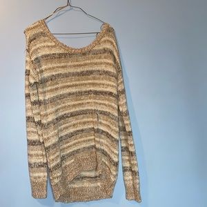 Brown Striped Sweater